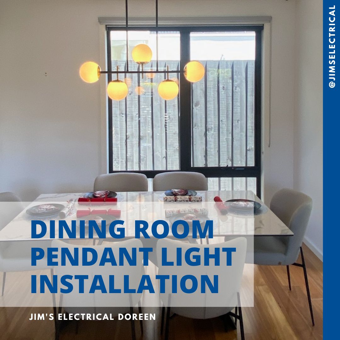 Dining Room Pendant Light Installation